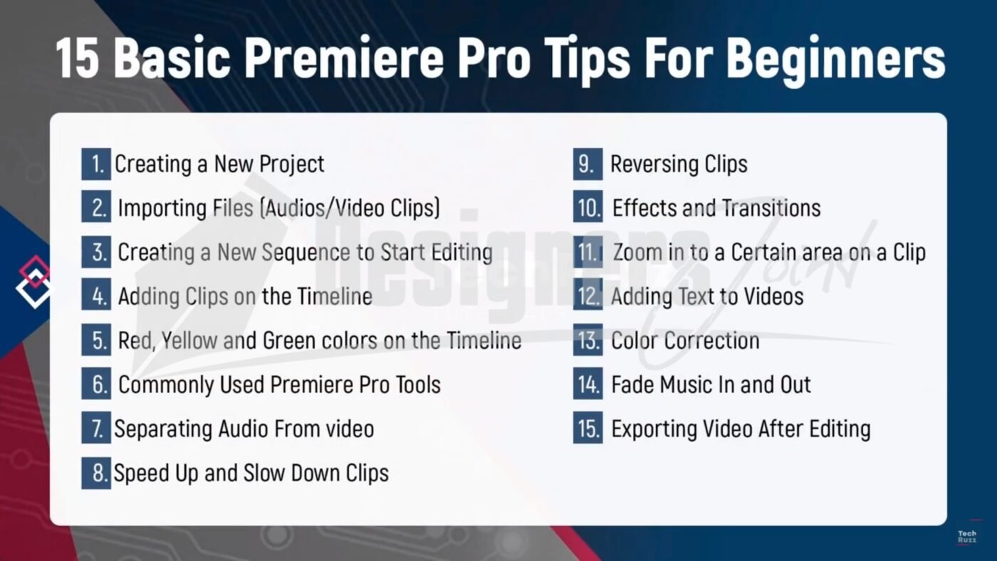 15 Basic Premiere Pro Tips For Beginners DesignersJoint