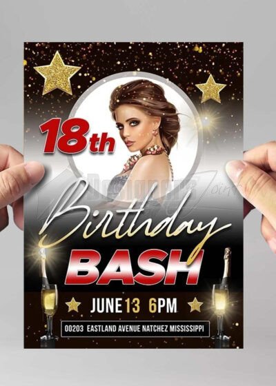 Birthday Celebration Flyer Template