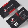 Beautiful Corporate Business Card Template Black