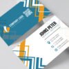 Clean Corporate Business Card Template Blue