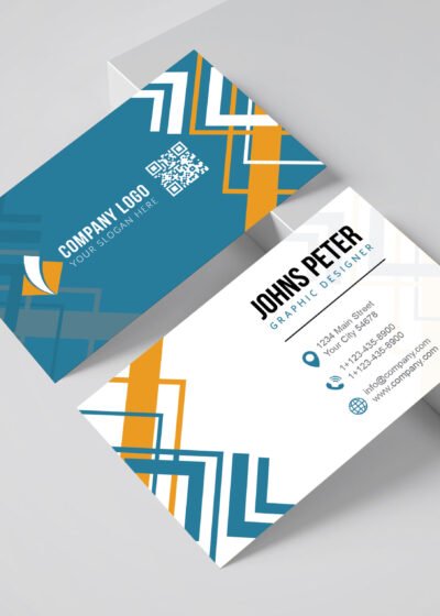 Clean Corporate Business Card Template Blue 01 1 scaled