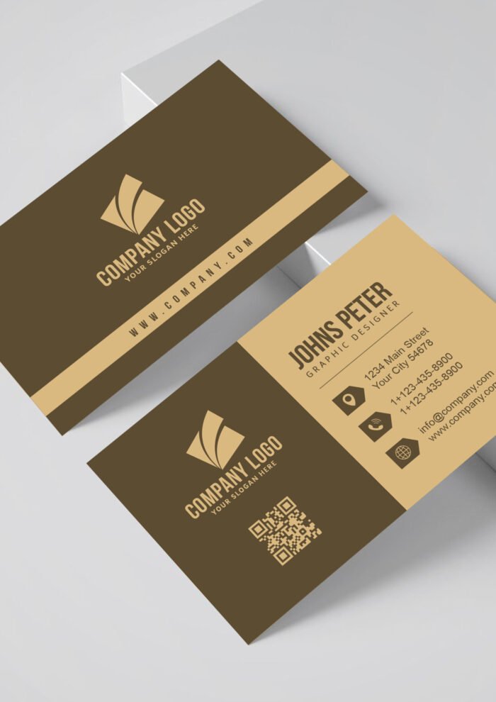 Corporate business card Brown 01 1 scaled