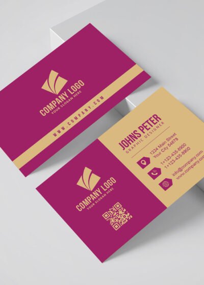 Corporate business card Pink 01 1 scaled