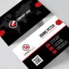 Professional Business Card Template Black