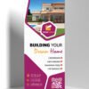 Real Estate/Property Roll Up Banner Ai Template Purple