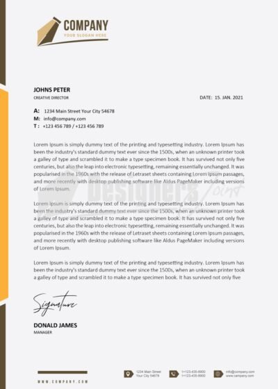 Corporate Letterhead brown