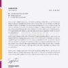 Modern letterhead