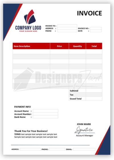 Best Simple Microsoft Word Invoice Template