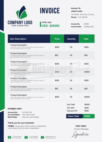 Event Planner Invoice Template 6 Invoice Template