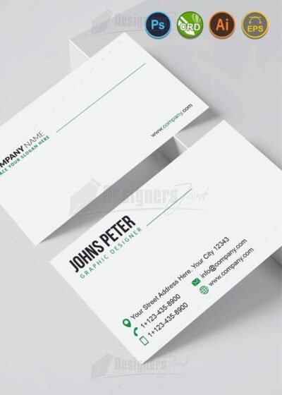Simple Business Card Green