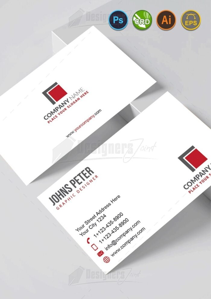 Simple Business Card RedL