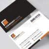 Simple Corporate Business Card (AI, EPS, CDR, PSD)