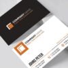 Simple Corporate Business Card (AI, EPS, CDR, PSD)