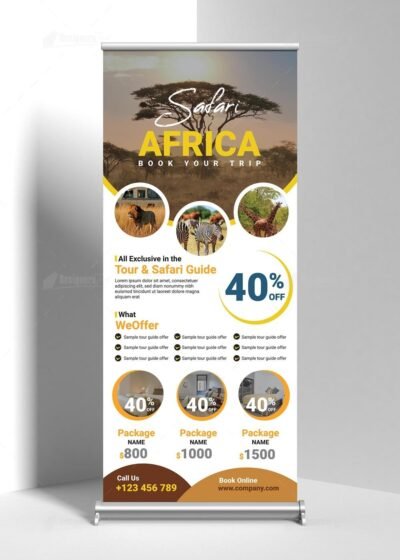 Tours & Safaris Roll-Up-Banner