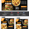 Fast Food Restaurant Web Banner Ads