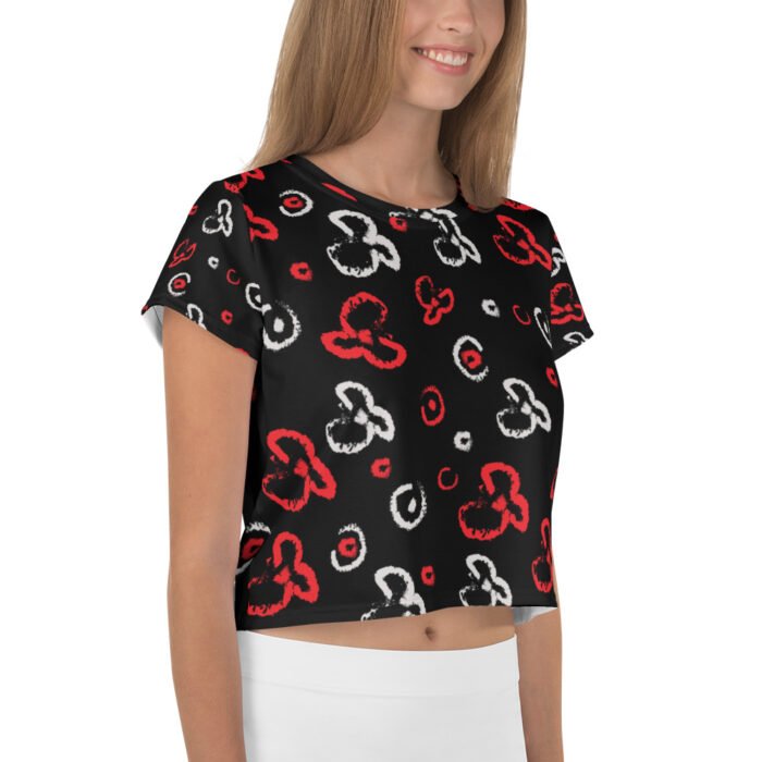 Creative Pattern Crop Tee - Image 4