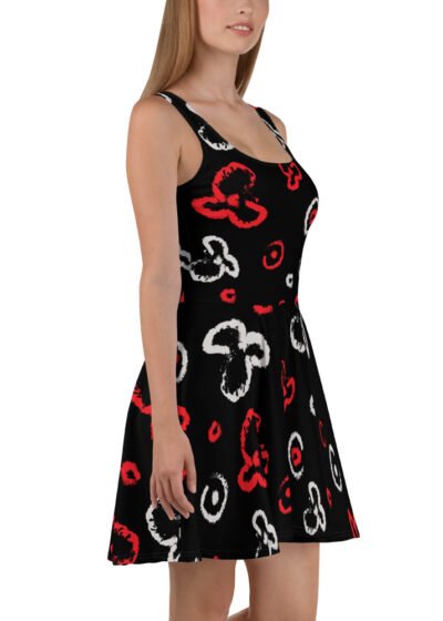 all over print skater dress white right 60bf24aa821c3