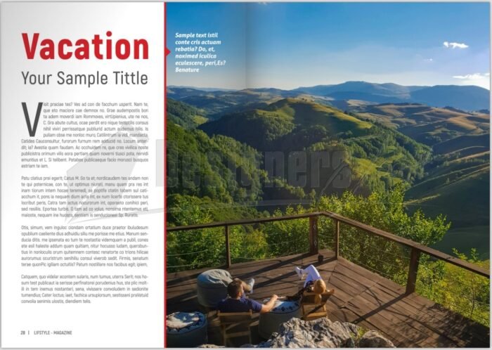 40 Page InDesign Lifestyle Magazine Template