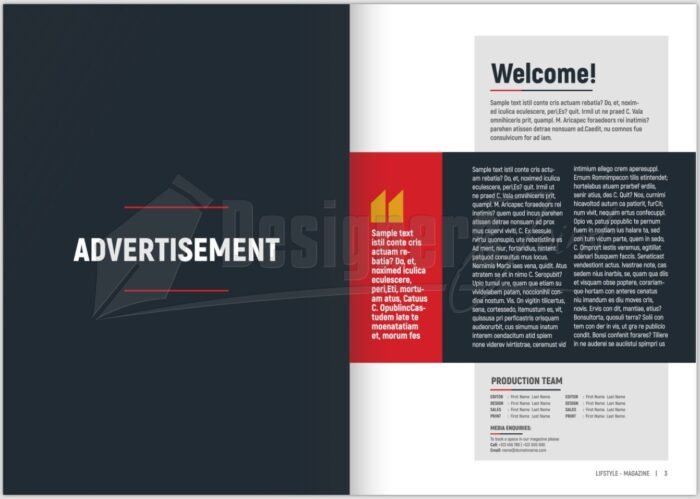 40 Page InDesign Lifestyle Magazine Template