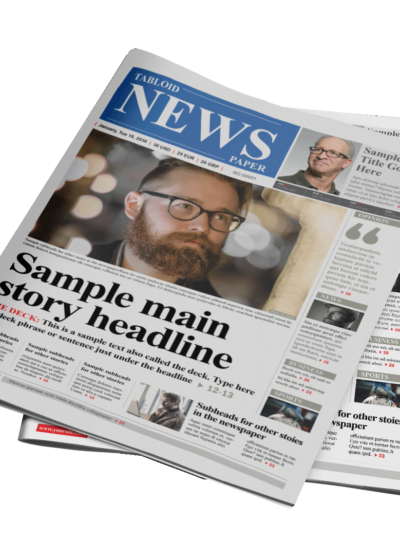 32 Page InDesign newspaper template