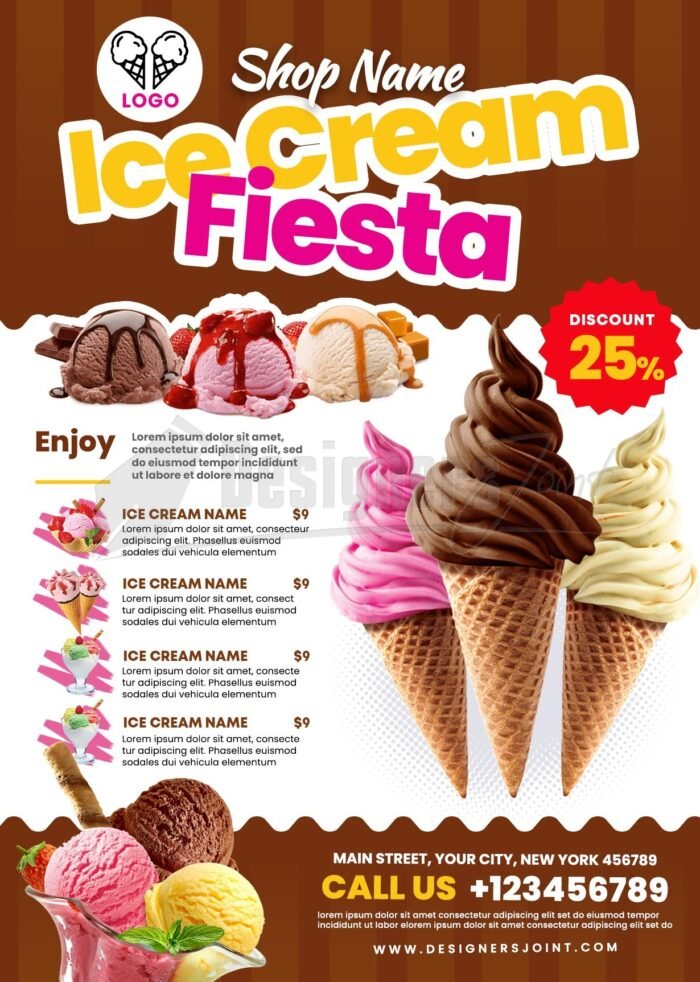 Ice Cream Flyer Template