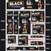 8 PSD Black Friday Google Banner Ads Template Bundle