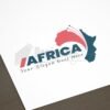 Africa Map Logo Tech