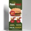 Fast Food Restaurant Roll-Up Banner