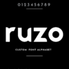 ruzo bold font