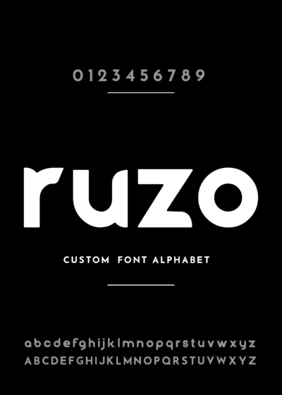 ruzo bold font