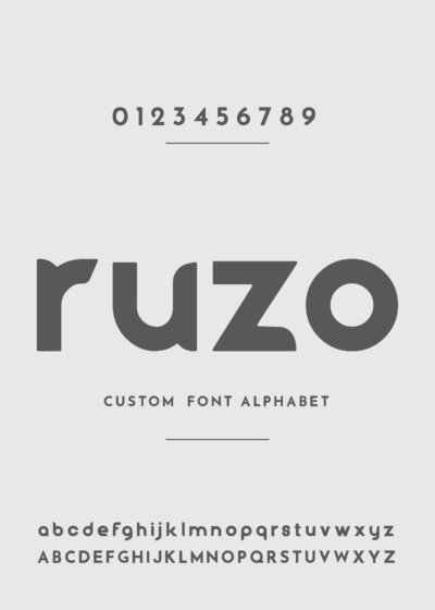 ruzo bold font