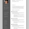 4 Page Modern CV/Resume Template With Cover Letter & References