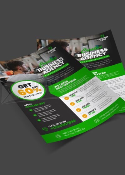 Modern Corporate Business Flyer PSD Template (4 Color Variation)