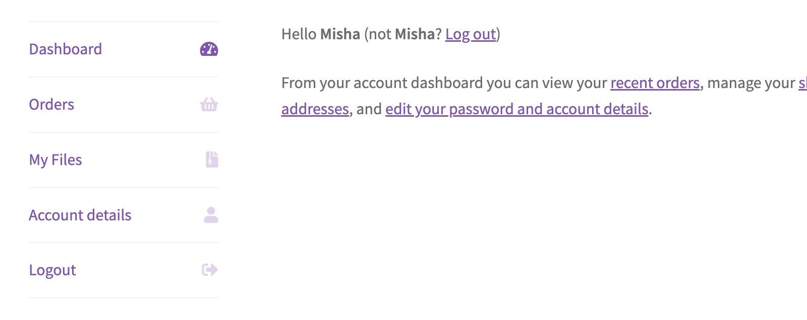 WooCommerce My Account Menu Customization 5 rename my account menu links