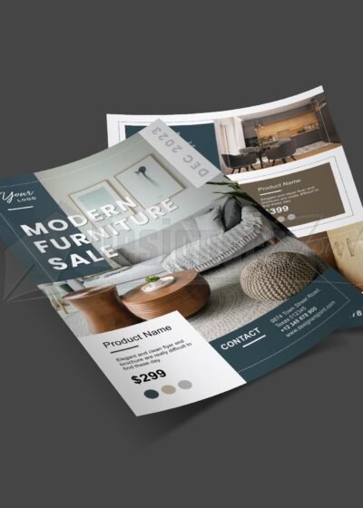Interior Design or Furniture Sale Flyer Template