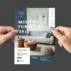 Interior Design or Furniture Sale Flyer Template