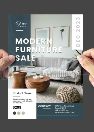 Interior Design or Furniture Sale Flyer Template