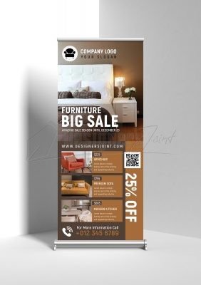 2025 Best Selling Roll-Up Banner Templates 32 Furniture-Sale-Roll-Up-Banner1