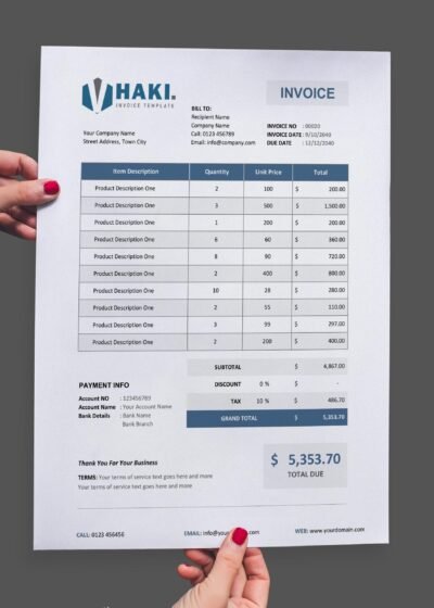 HAKI EXCEL INVOICE TEMPLATE