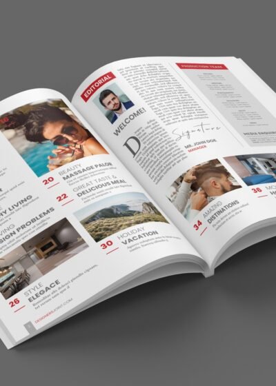 Fashion or Lifestyle Magazine Template For InDesign