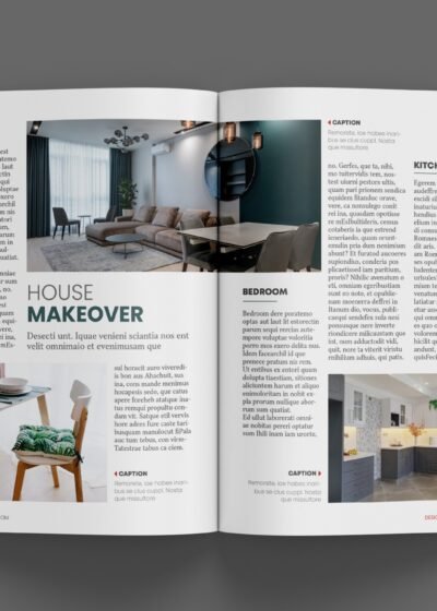 Fashion or Lifestyle Magazine Template For InDesign