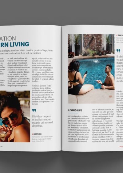 Fashion or Lifestyle Magazine Template For InDesign
