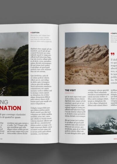Fashion or Lifestyle Magazine Template For InDesign