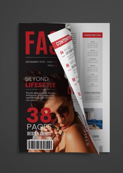 Fashion or Lifestyle Magazine Template For InDesign