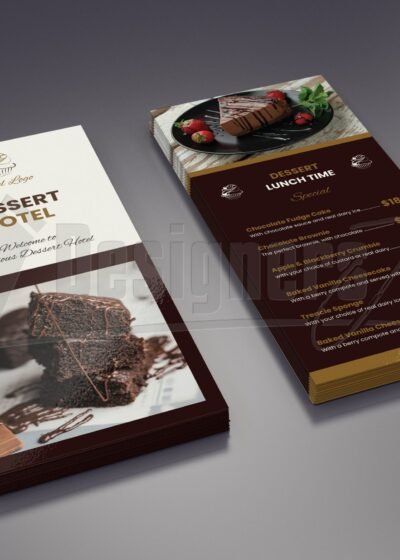 Hotel/Restaurant Menu/DL Flyer/Rack Card Illustrator Template