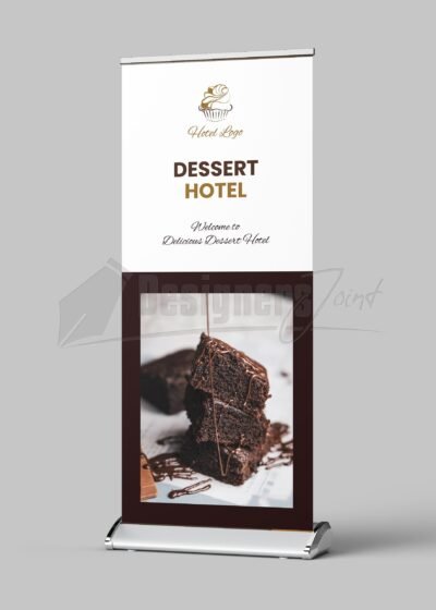 Hotel Restaurant Roll-Up Banner Illustrator Template 5 Hotel/Restaurant Roll-Up Banner Illustrator Template