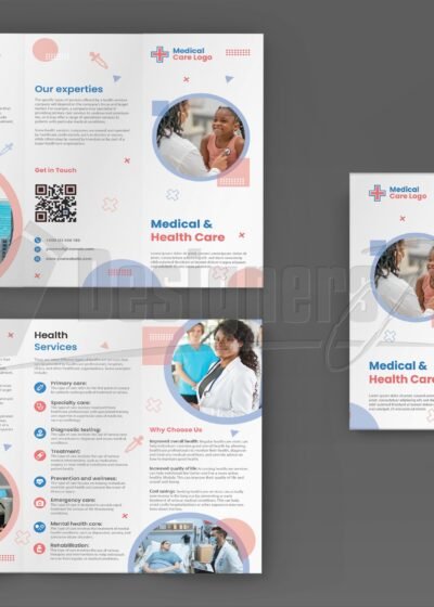 Medical Care Tri-Fold Brochure Template