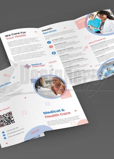 Medical Care Tri-Fold Brochure Template