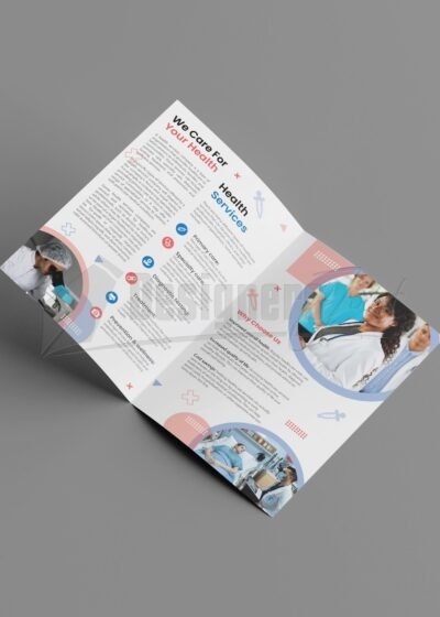 Medical & Health Care Bi-Fold Brochure Template