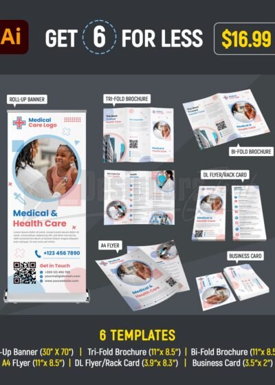 Medical & Health Care template bundle